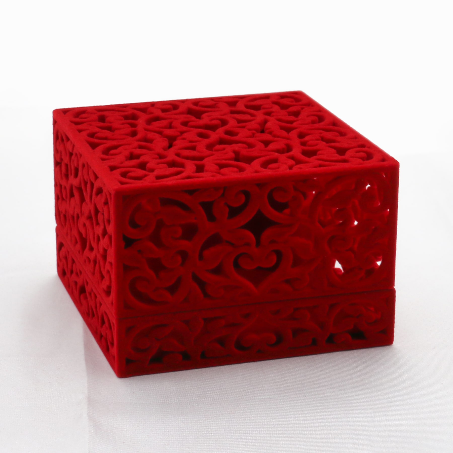 Bangles Filigree Box – Red – Jewellery Box Manchester Ltd