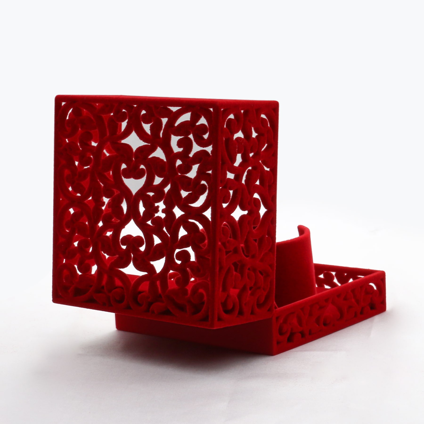 Bangles Filigree Box – Red – Jewellery Box Manchester Ltd