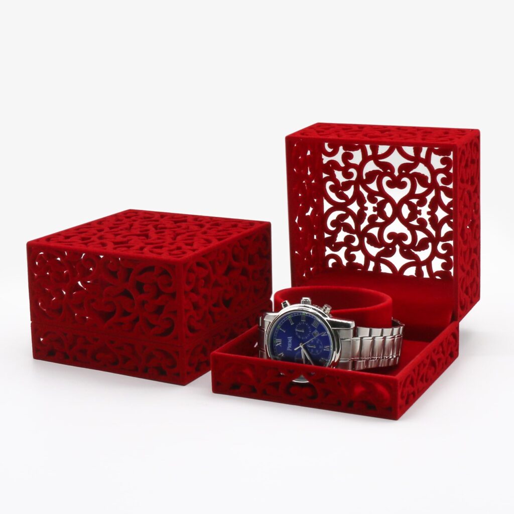 Bangles Filigree Box – Red – Jewellery Box Manchester Ltd
